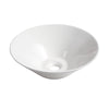 Ceramic Round Above Counter White Bathroom Sink Art Basin