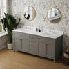 Vanity Sink Combo featuring a Marble Countertop, Bathroom Sink Cabinet, and Home Decor Bathroom Vanities - Fully Assembled Grey 72-inch Vanity with Sink 23V03-72GR