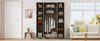 4-Door Wardrobe with 1 Drawer and Top Cabinet , Gray